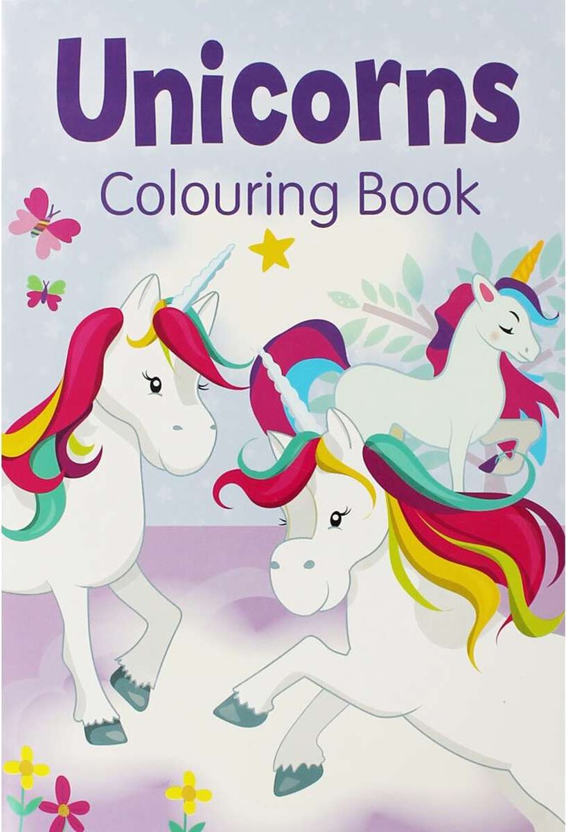 Unicorn Malebog Lilla - Bog