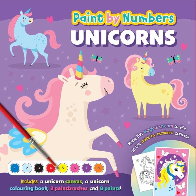 Unicorn Paint By Numbers Activity Kit - Bog