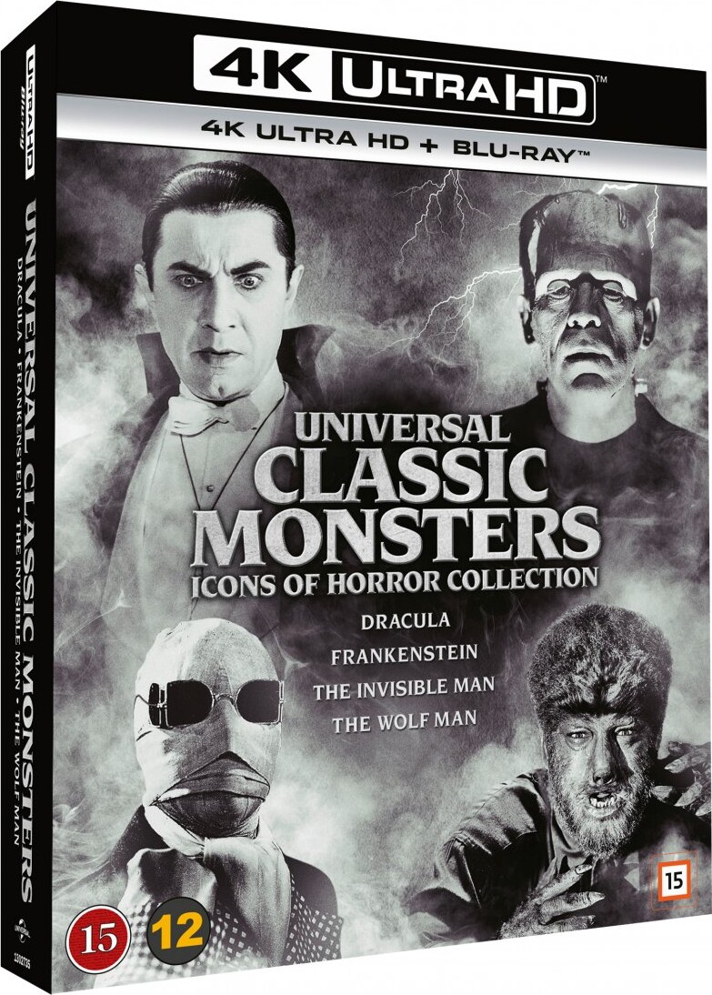 Universal Classic Monsters Samling - 4K Blu-Ray