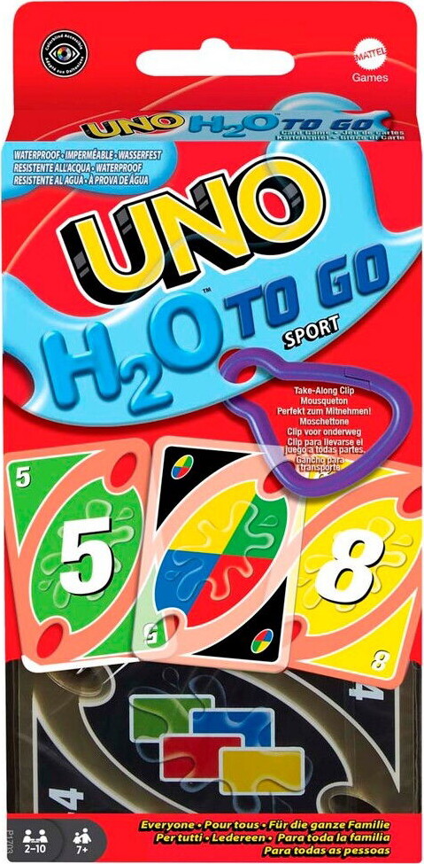 Uno H2o To Go Sport - Kortspil - Mattel P1703