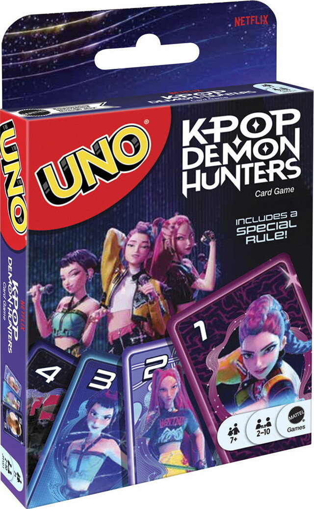 Uno - K-pop Demon Hunters - Kortspil - Mattel Games Jrv01