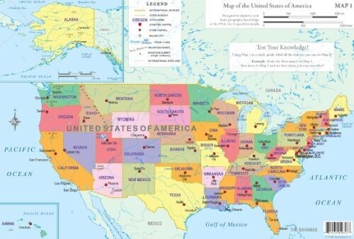 Usa Educational Map Set - English book