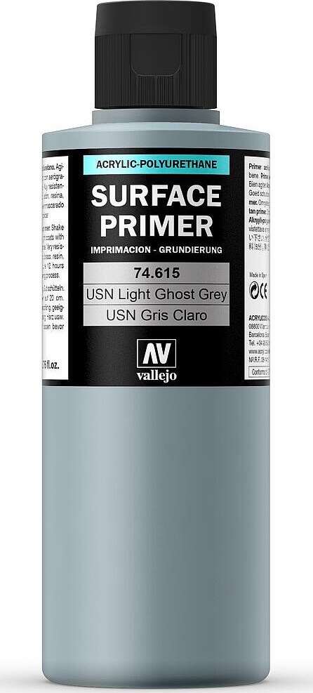 Vallejo - Surface Primer - Usn Light Ghost Grey 200 Ml