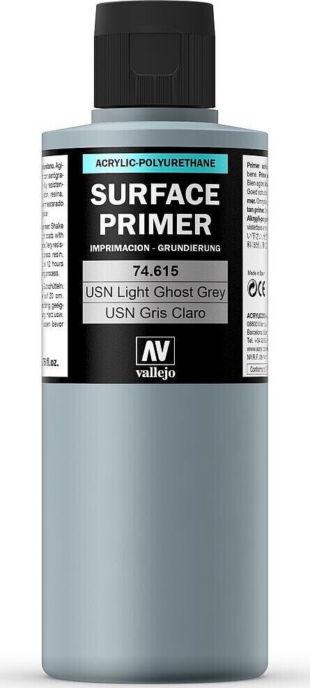 Vallejo - Surface Primer - Usn Light Ghost Grey 200 Ml