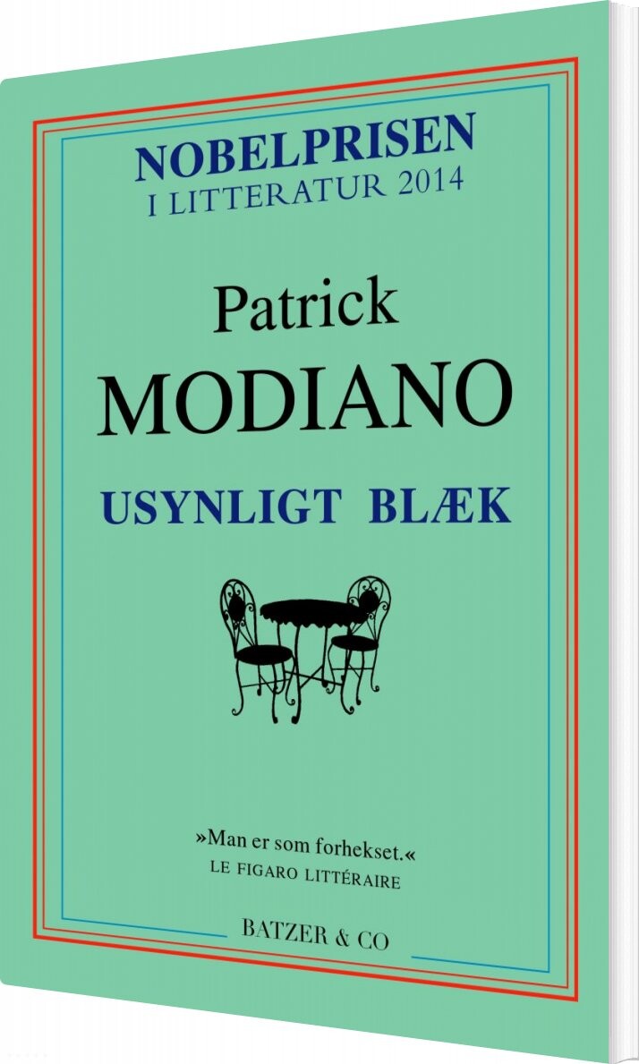 Billede af Usynligt Blæk - Patrick Modiano - Bog