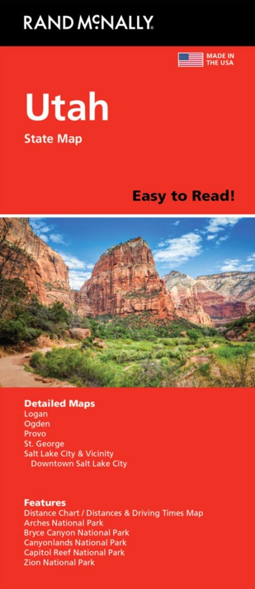 Utah State Map - Rand Mcnally - English book