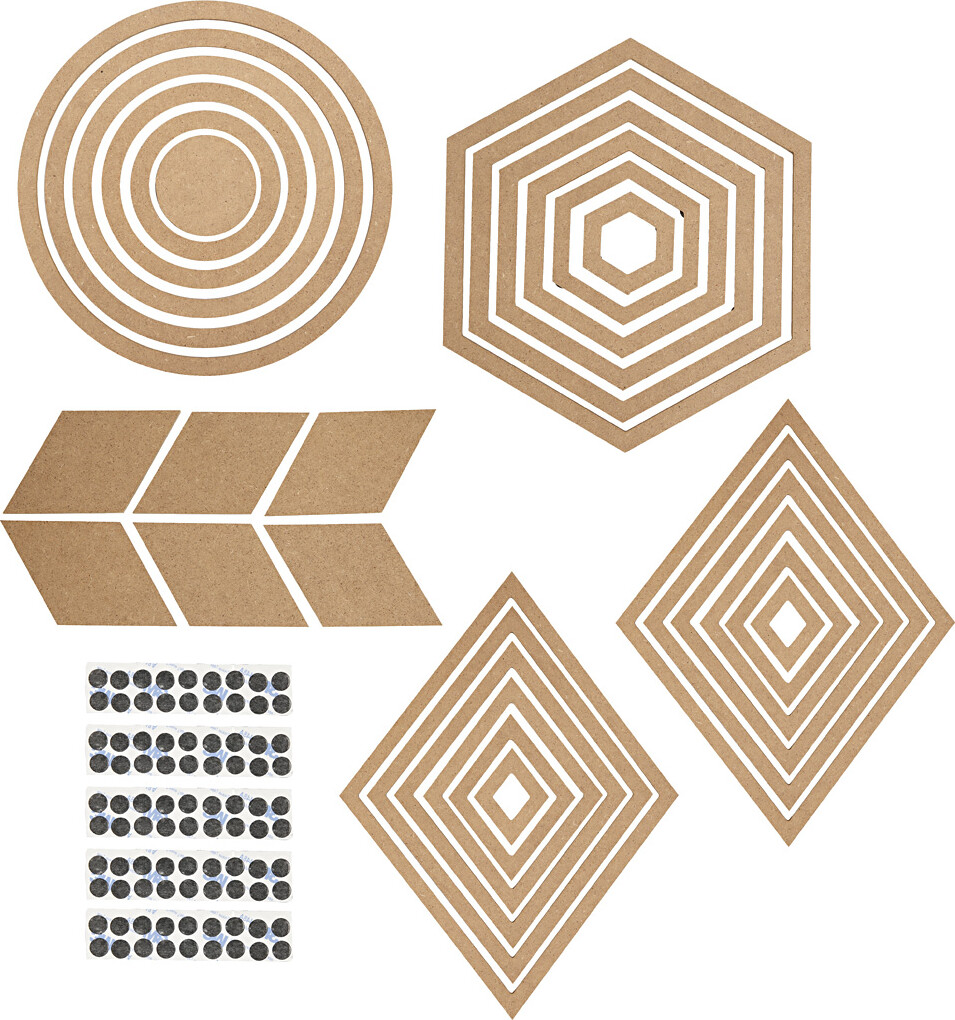 Vægdekorationer - H 5,5-29,5 Cm - Indhold Kan Variere - 10 Sæt