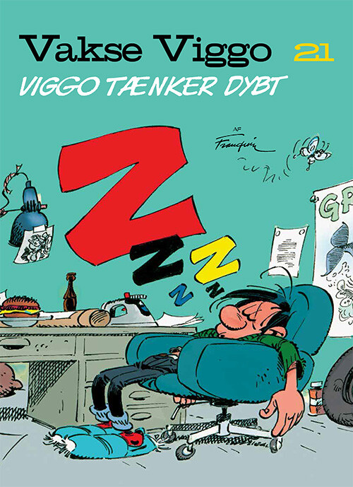 Vakse Viggo 21: Viggo Tænker Dybt - Franquin - Bog