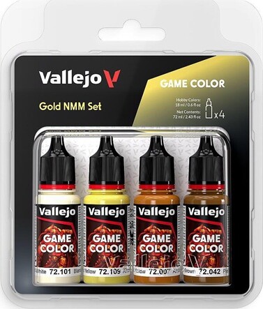 Vallejo 72395 - Game Color - Gold Nmm Maling Set 4x18 Ml