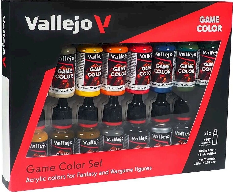 Vallejo - Game Color Maling Sæt - Basic - 16x17 Ml