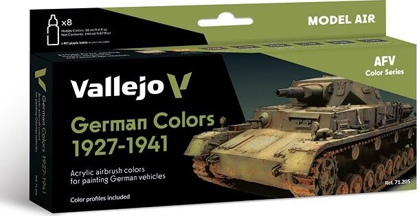 Vallejo - German Colors 1927-1941 Acrylic 6x17 Ml - 71205