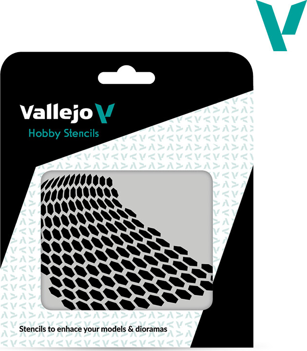 Vallejo - Hobby Stencils - Honeycomb Skabelon