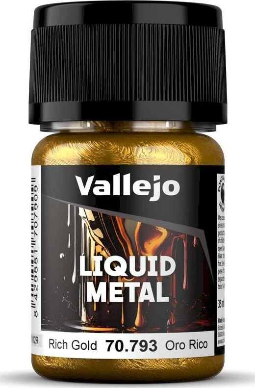 Vallejo - Liquid Gold Metallic - Rich Gold 35 Ml