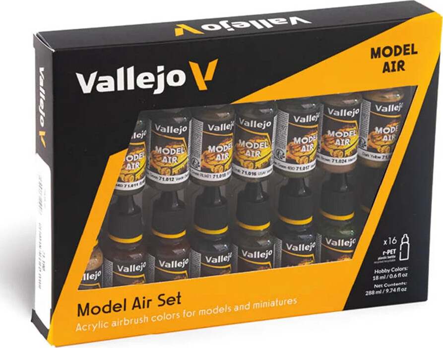 Vallejo - Model Air Maling Sæt - 16x17 Ml