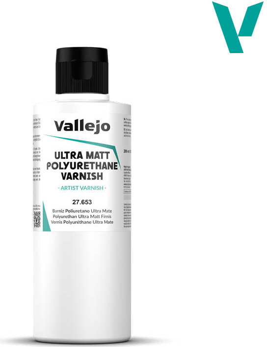 Vallejo - Ultra Matt Polyurethane Varnish 200 Ml - Polyurethan Lak