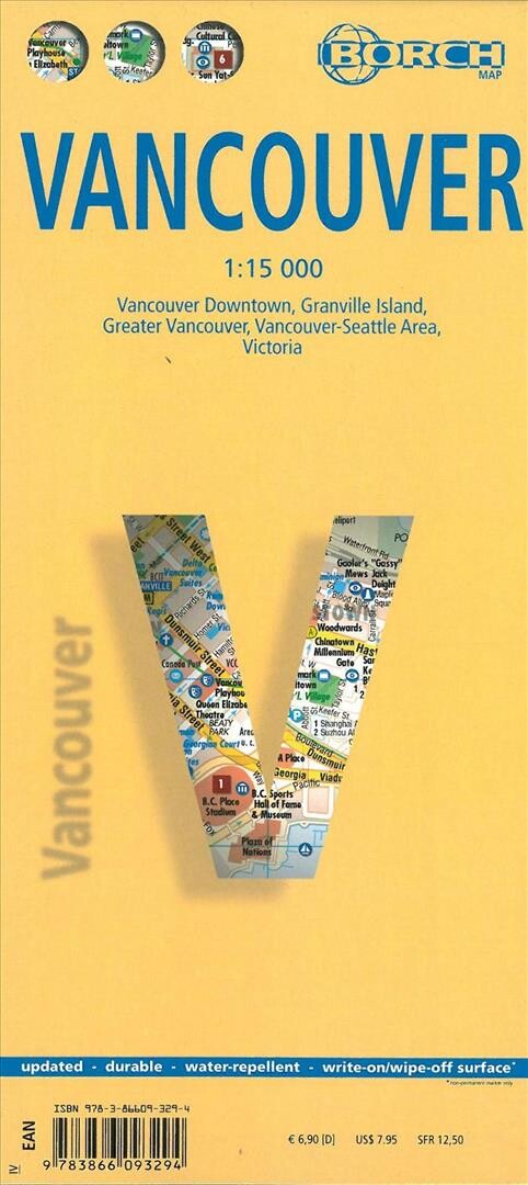 Vancouver - Borch Maps - English book