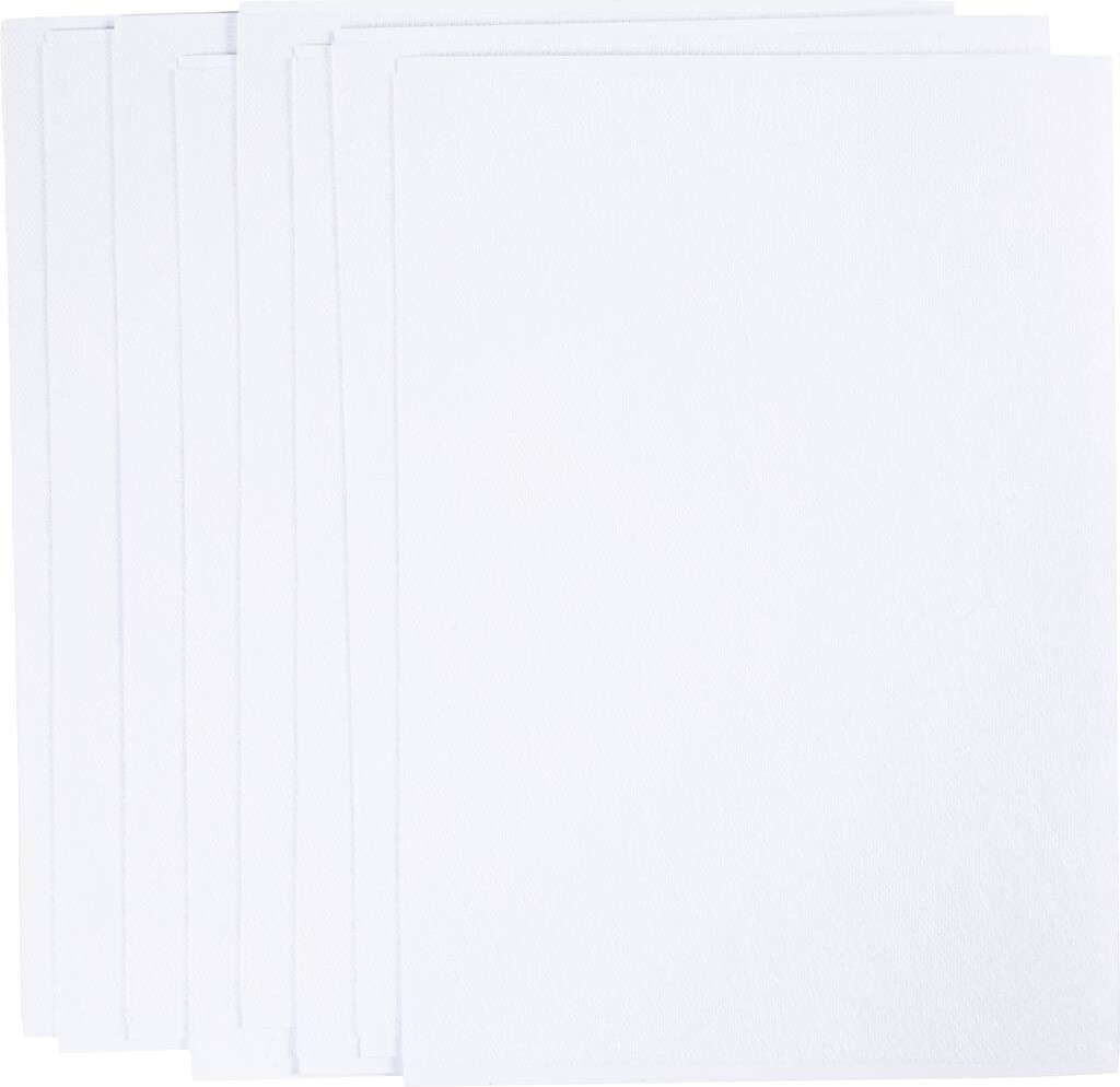 Vandopløselige Broderiark - A5 - Ark 148,5x210 Mm - Hvid - 8 Ark