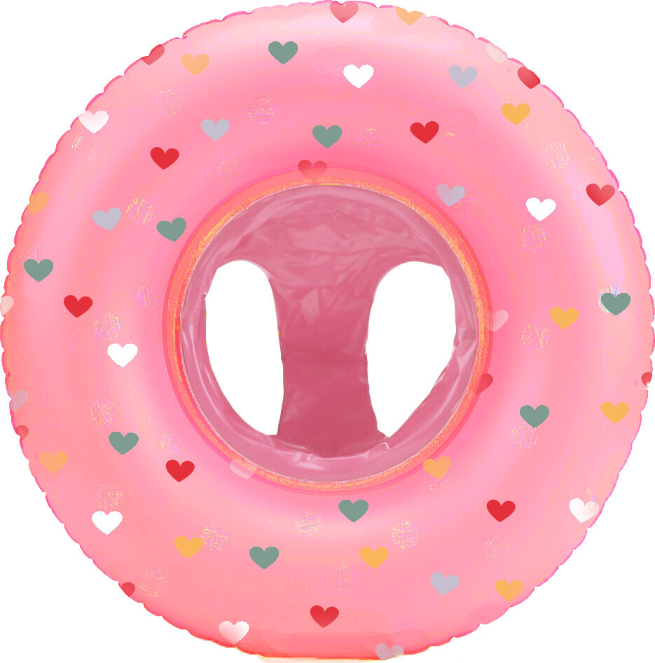 Vanilla Copenhagen - Baby Badering - 1-3 år - 50 Cm - Rosa Hjerter