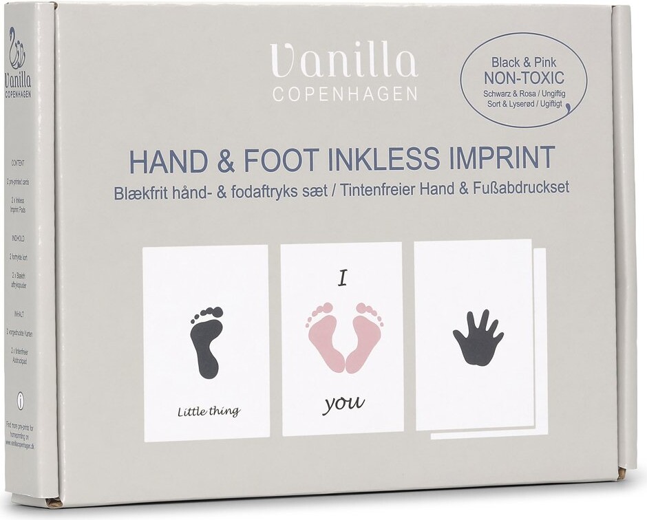 Vanilla Copenhagen Hand & Foot Inkless Pads - Pink/Black - One size (MEMO0424)