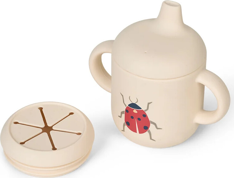 Vanilla Copenhagen - Snack- Og Drikkekop 2-i-1 - Ladybug - 180 Ml