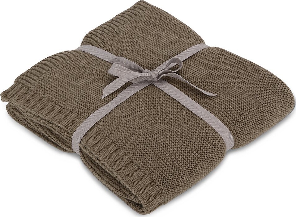 Vanilla Copenhagen - Strikket Babytæppe - Wood - 70 X 100 Cm