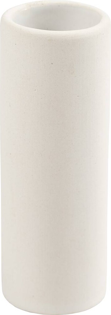Vase - H 11 Cm - ø 4 Cm - Hvid - 6 Stk.