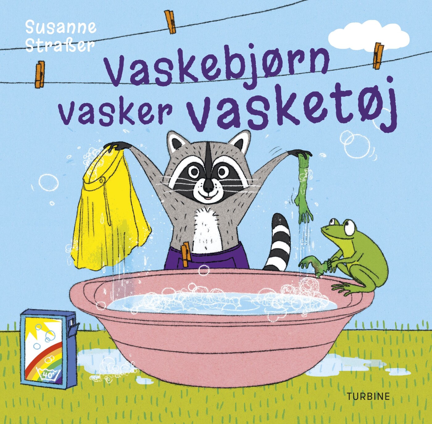 Billede af Vaskebjørn Vasker Vasketøj - Susanne Straßer - Bog hos Gucca.dk