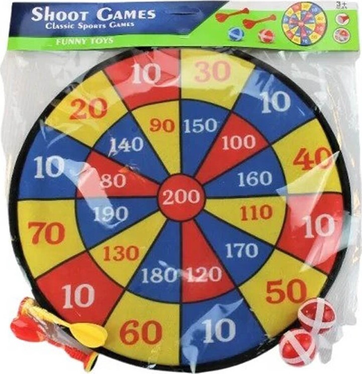Velcro Dart Med 4 Bolde Og 4 Pile - ø 36 Cm