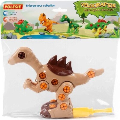 Velociraptor Dinosaur Legetøj Med Skruetrækker – Polesie