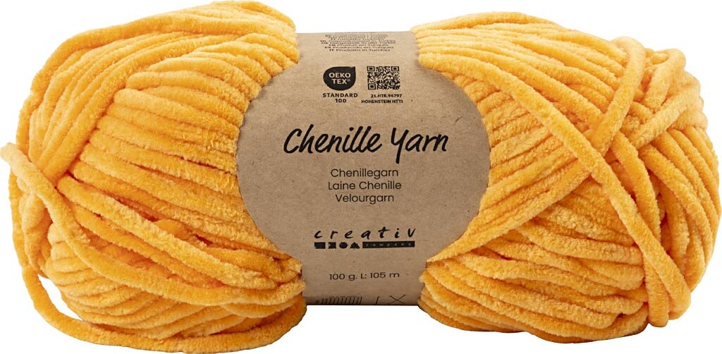 Velourgarn - L 105 M - Pind 5-6 - Abrikos - 100 G