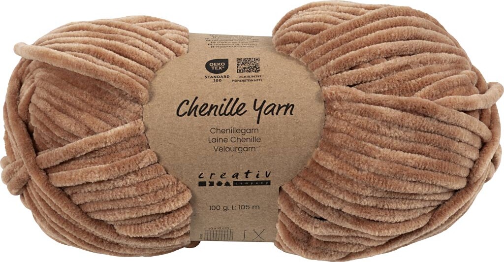 Velourgarn - L 105 M - Pind 5-6 - Beige - 100 G