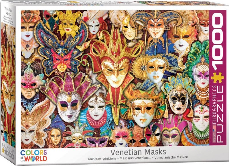 Puslespil Med 1000 Brikker - Venetian Masker