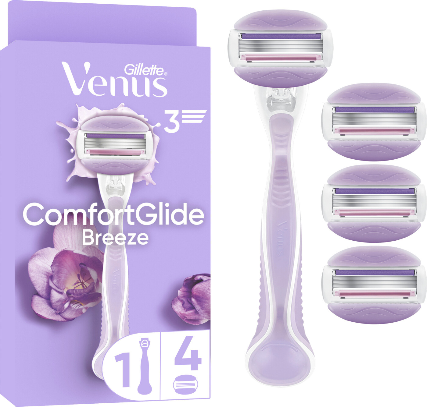 Venus - Gillette Venus Comfortglide Breeze Skraber - Purple/white