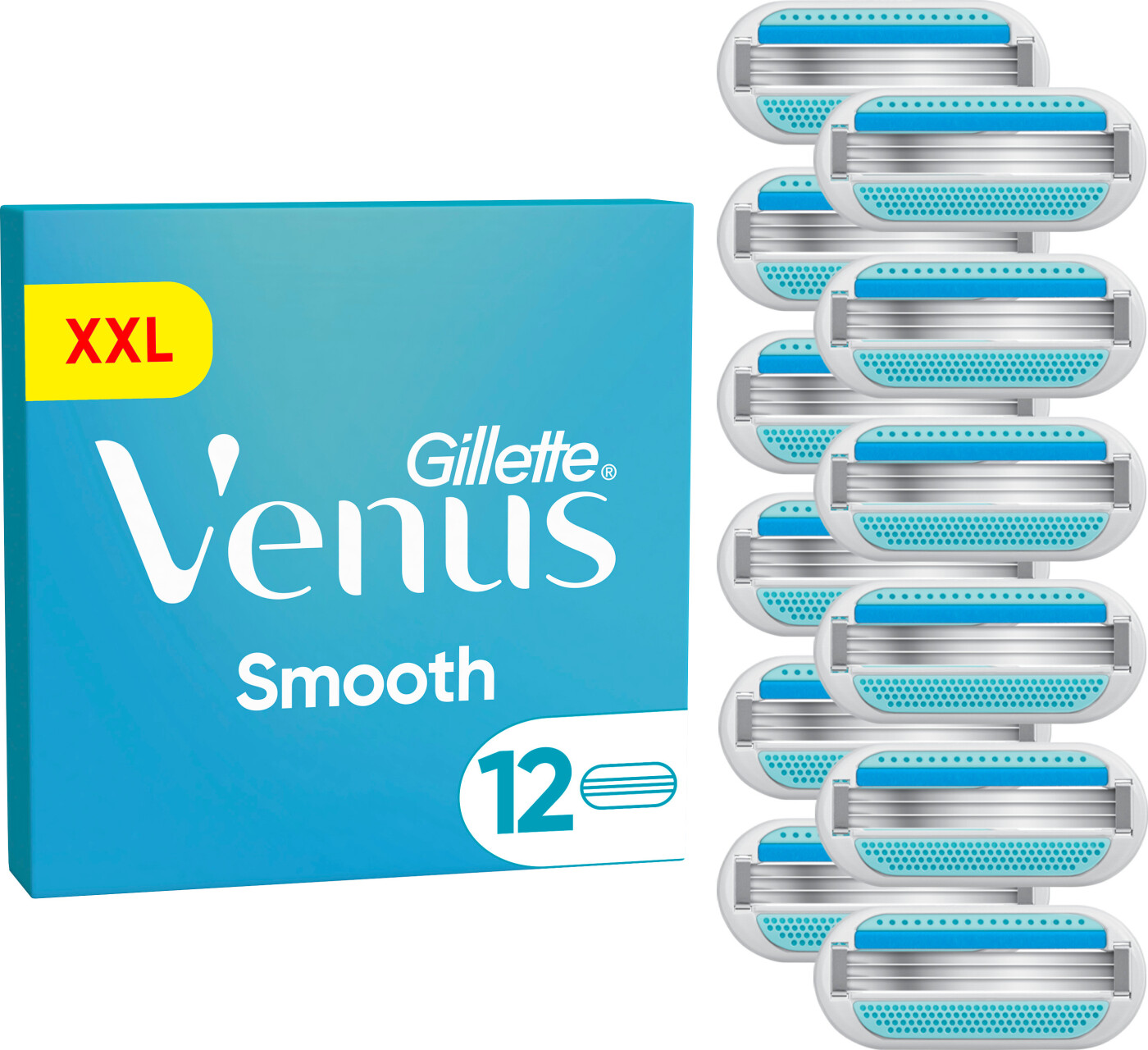 Gillette Venus Smooth Barberblade 12 Stk - Kvinder