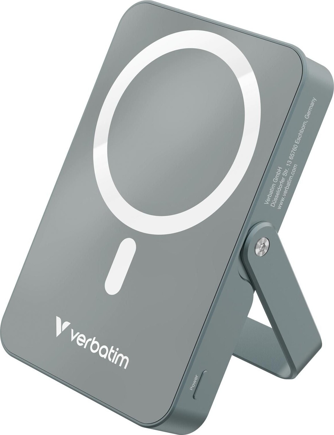 Verbatim - Charge 'n' Go Magnetic Wireless Power Bank With Stand - 10000 Mah