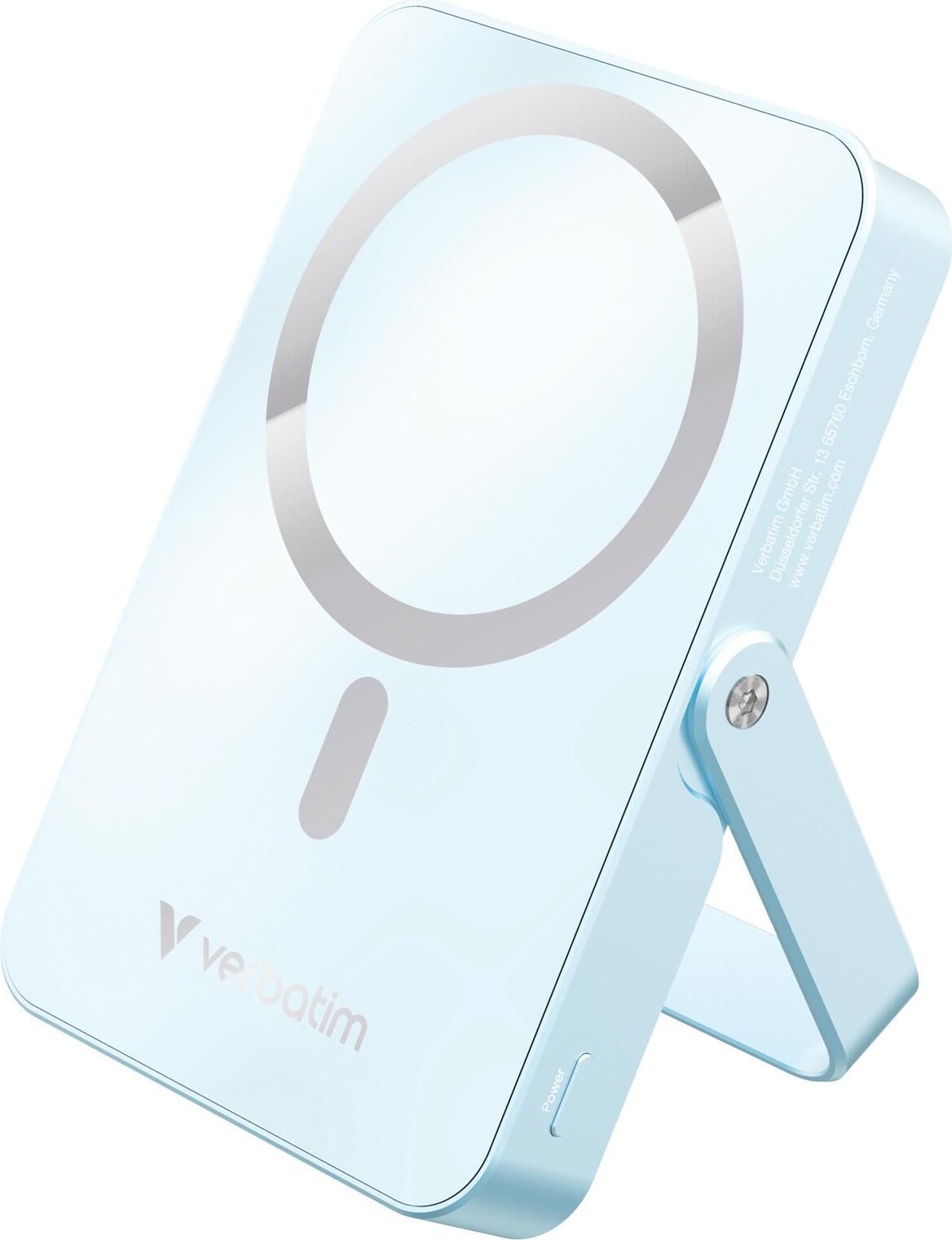Verbatim - Charge 'n' Go Magnetic Wireless Power Bank With Stand - 10000 Mah