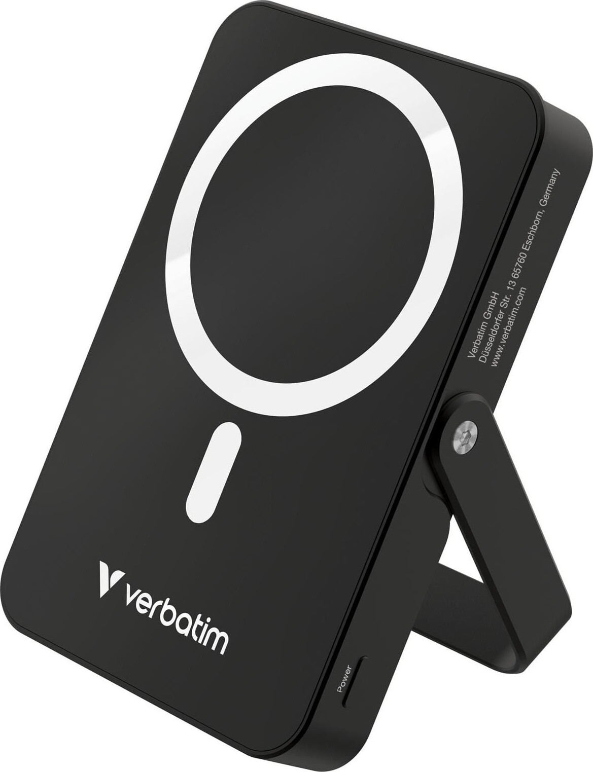 Verbatim - Charge 'n' Go Magnetic Wireless Power Bank With Stand - 10000 Mah