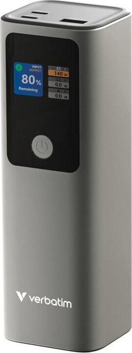 Verbatim Charge 'n' Go Trådløs power bank 27000mAh 65Watt 1xUSB-C Grå