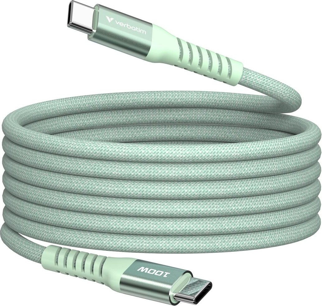 Verbatim - Sync & Charge Magnetic Cable - 100w Usb-c To Usb-c 120 Cm