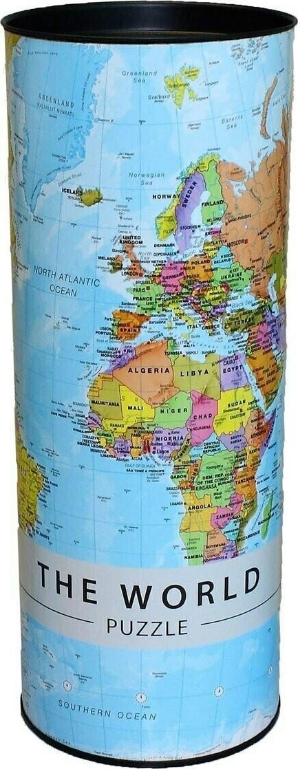 Verdenskort Puslespil - 1000 Brikker - Map Of The World Puzzle - Maps International