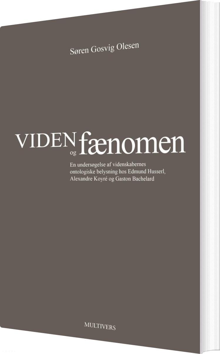 Billede af Viden Og Fænomen - Søren Gosvig Olesen - Bog