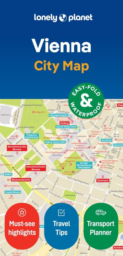 Vienna City Map - Lonely Planet - English Book