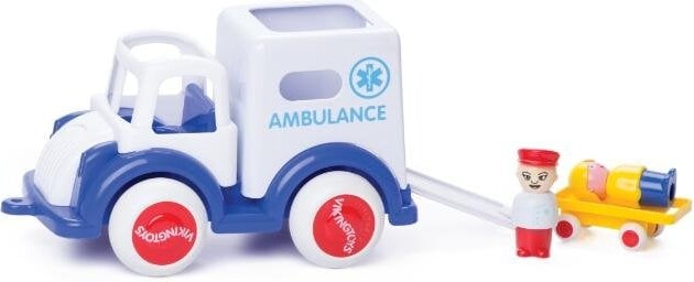 Viking Toys - Jumbo Ambulance M/2 Pers. + 1 Båre