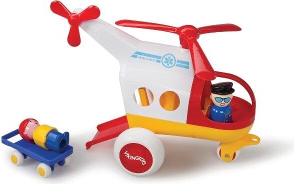 Viking Toys - Jumbo Ambulancehelikopter M/2 Pers