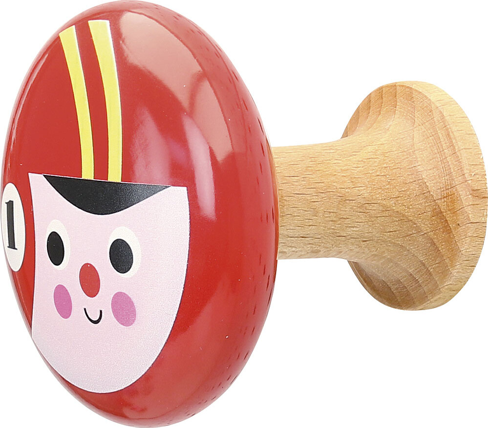 Vilac - Knage Knopper I Træ - Racerkører - 2 Stk