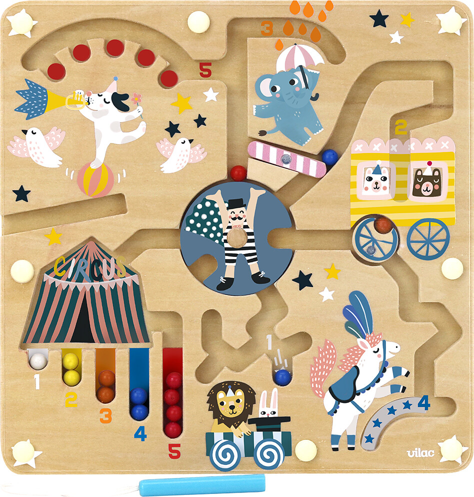 Aktivitetsplade magneter Lær farver tal & stimuler motorik