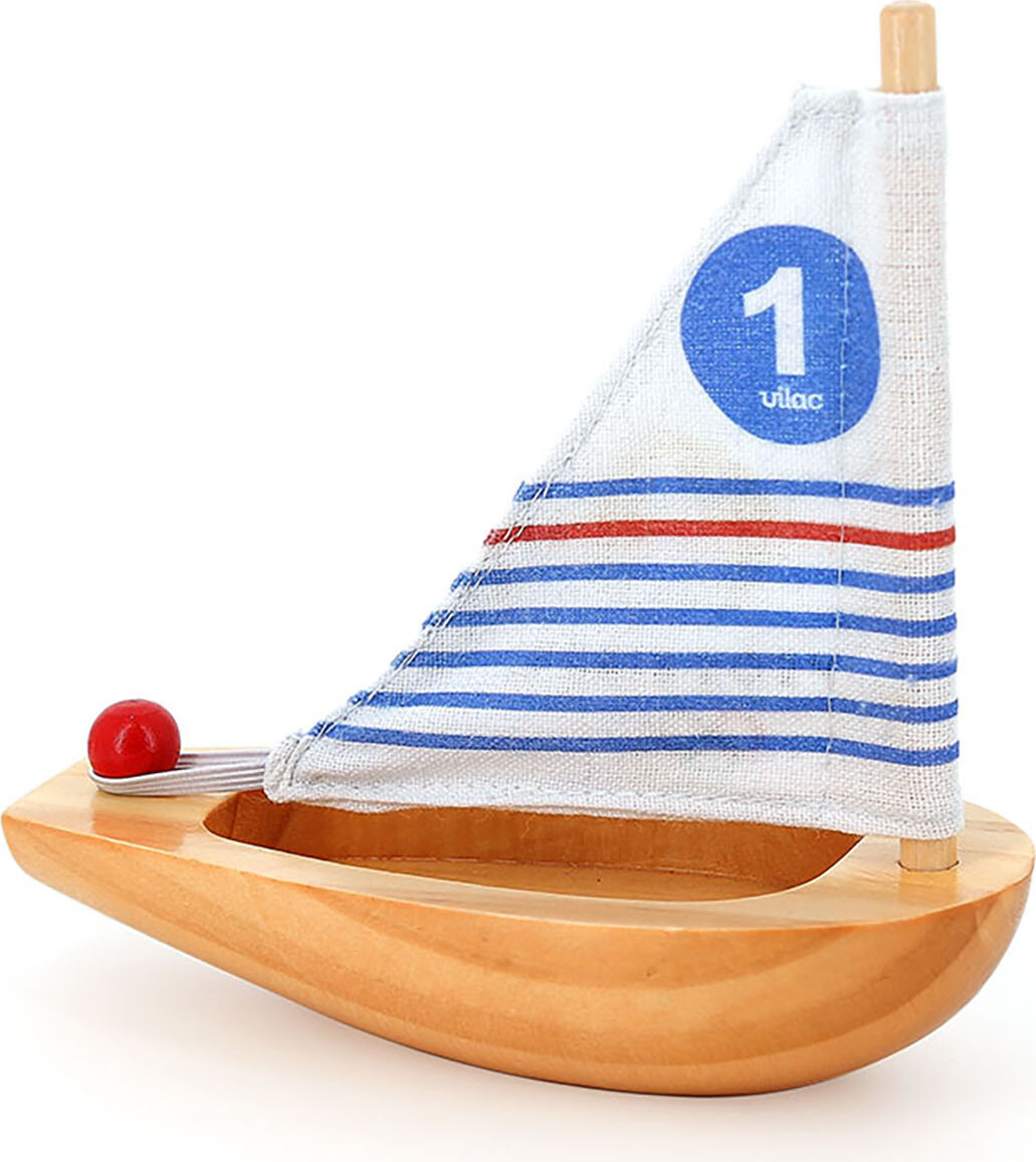 Vilac - Badelegetøj I Træ - Lille Sejlbåd