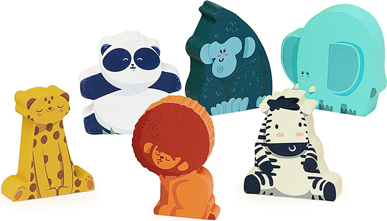 Vilac - Dyrefigurer I Træ - 6 Stk