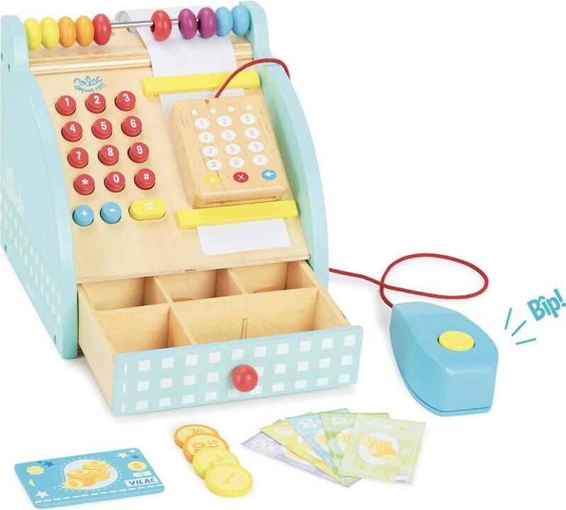 Vilac - Kasseapperat Legetøj I Træ