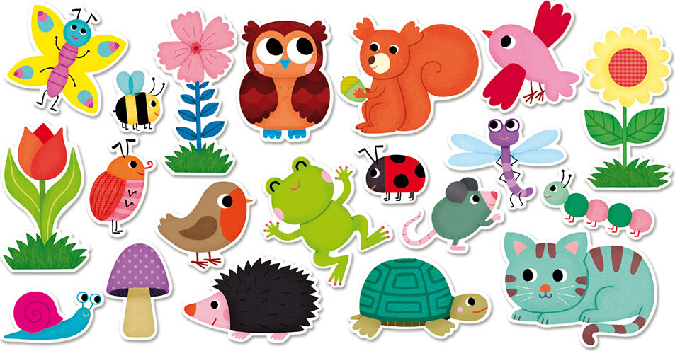 Vilac - Magneter Til Børn - Havens Dyr - 20 Stk